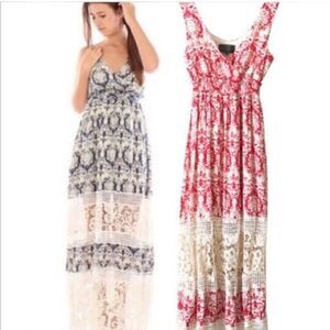 Anthropologie Sunday in Brooklyn sleeveless‎ Prairie cottage style maxi dress XS